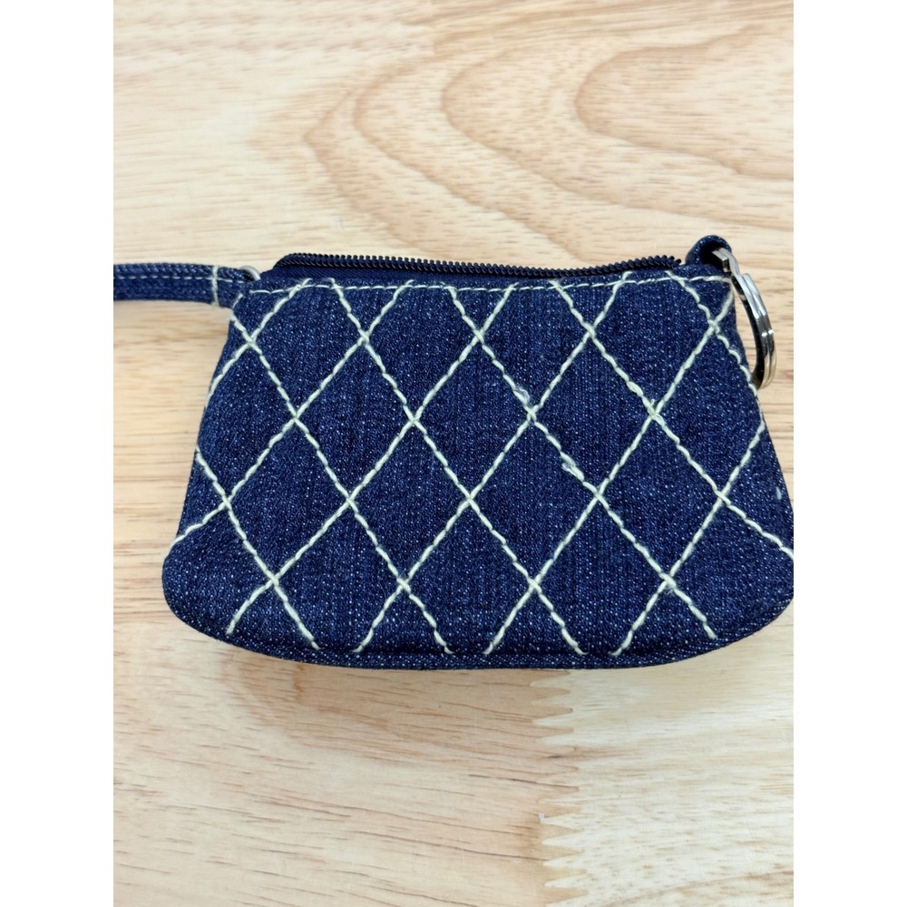 Vera Bradley Denim Coin Purse Keychain Small Pouch Wallet Blue White
#64 - Picture 6 of 6